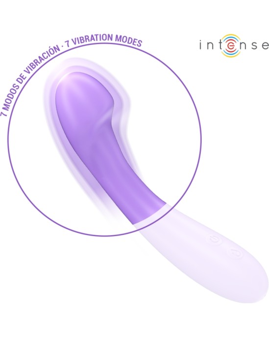 Intense Fun INTENSE - BECKY VIBRATOR 19 CM HEATABLE 7 VIBRATIONS PURPLE