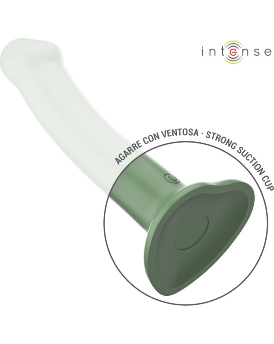Intense Fun INTENSE - BECCA VIBRATOR WITH SUCTION CUP 10 VIBRATIONS GREEN REMOTE CONTROL
