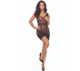 Passion Woman Bodystockings PASSION - BS113 BLACK LACE BODYSTOCKING