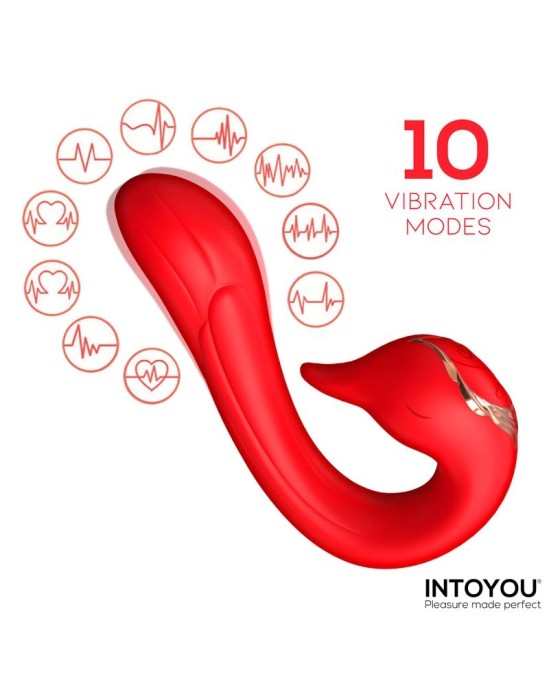Intoyou Swana Vibrator Licking Tongue with Angle Adjustable