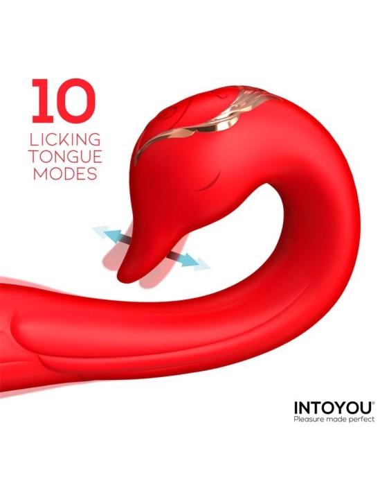 Intoyou Swana Vibrator Licking Tongue with Angle Adjustable