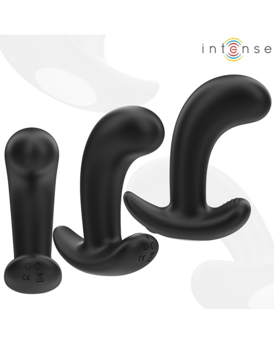 Intense Anal Toys INTENSE — CHANDLER ANĀLAIS DZĪVNIEKS 10 VIBRĀCIJAS MELNA TĀLVADĪBAS PULTS
