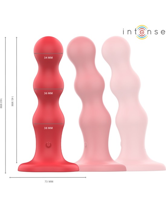 Intense Fun INTENSE - CODY VIBRATORS AR SŪCĒJTAUSI SARKANĀ TĀLVADĪBAS PULTI