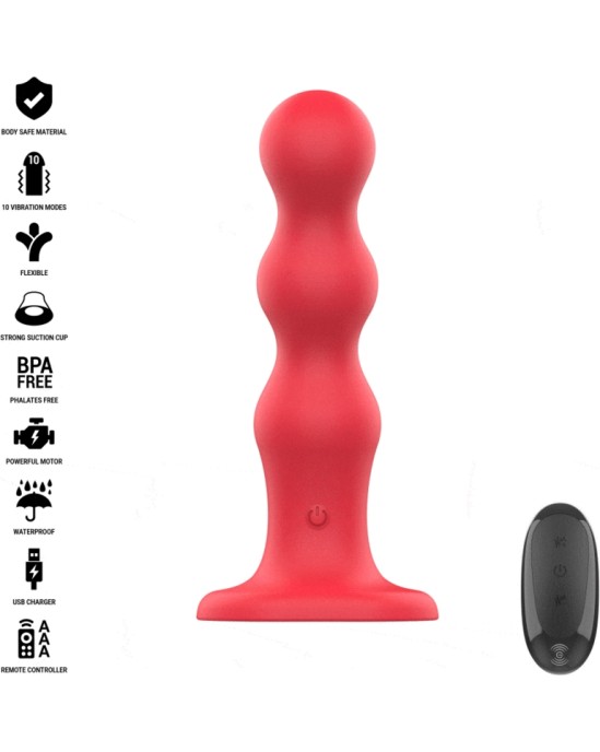 Intense Fun INTENSE - CODY VIBRATORS AR SŪCĒJTAUSI SARKANĀ TĀLVADĪBAS PULTI