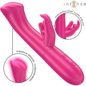 Intense Fun INTENSE - JULIETA RABBIT VIBRATOR 18.6 CM 10 VIBRATIONS PINK
