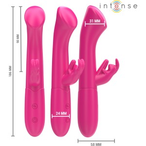 Intense Fun INTENSE - JULIETA RABBIT VIBRATOR 18.6 CM 10 VIBRATIONS PINK
