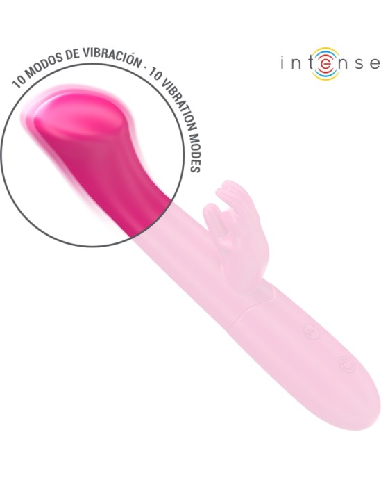 Intense Fun INTENSE - JULIETA RABIT VIBRATOR 18,6 CM 10 VIBRATIONS PINK
