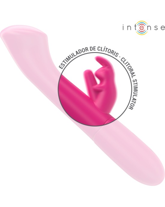 Intense Fun INTENSE - JULIETA RABIT VIBRATOR 18,6 CM 10 VIBRATIONS PINK