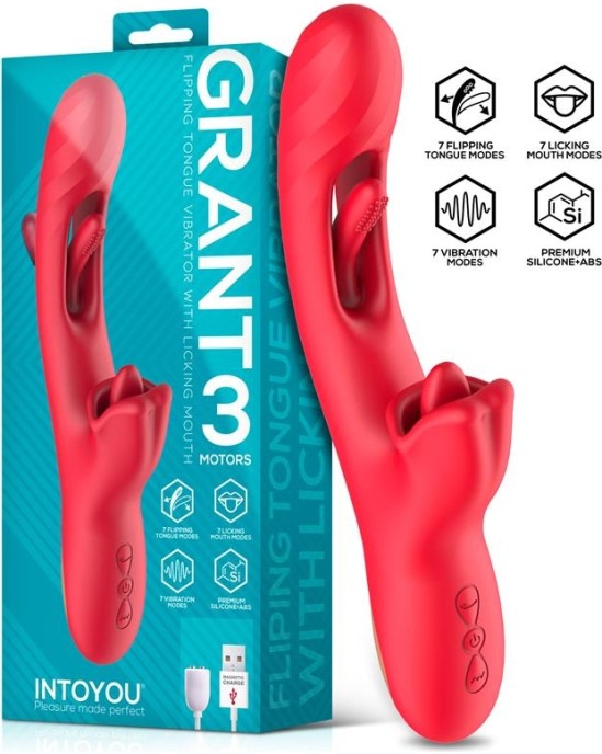 Intoyou Granta mēle ar 360 laizīšanas mutes vibratoru