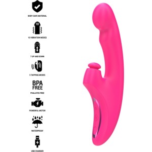 Intense Fun INTENSE - EMI VIBRATOR 13.5 CM MULTIFUNCTION 3 IN 1 10 VIBRATIONS PINK
