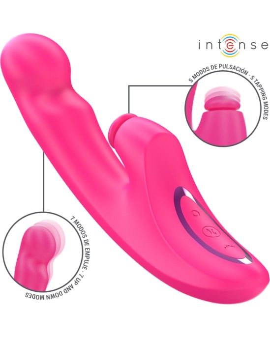 Intense Fun INTENSE - EMI VIBRATOR 13.5 CM MULTIFUNCTION 3 IN 1 10 VIBRATIONS PINK