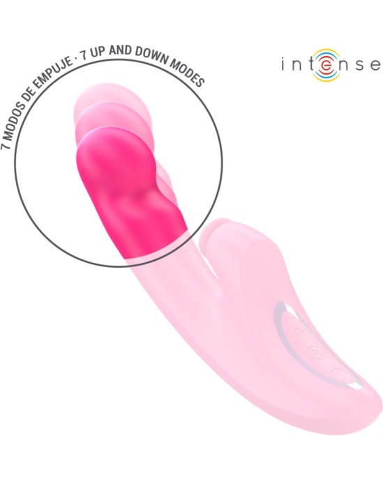 Intense Fun INTENSE - EMI VIBRATOR 13.5 CM MULTIFUNCTION 3 IN 1 10 VIBRATIONS PINK