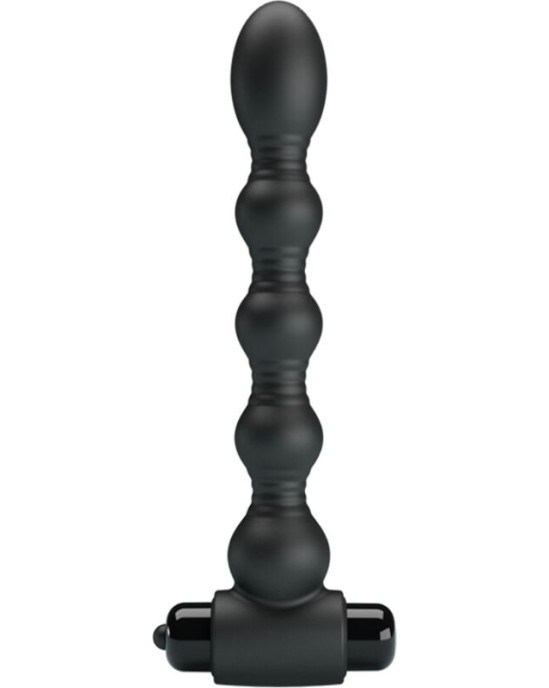 Pretty Love LYNN SILICONE ANAL PLUG 10 VIBRATIONS BLACK