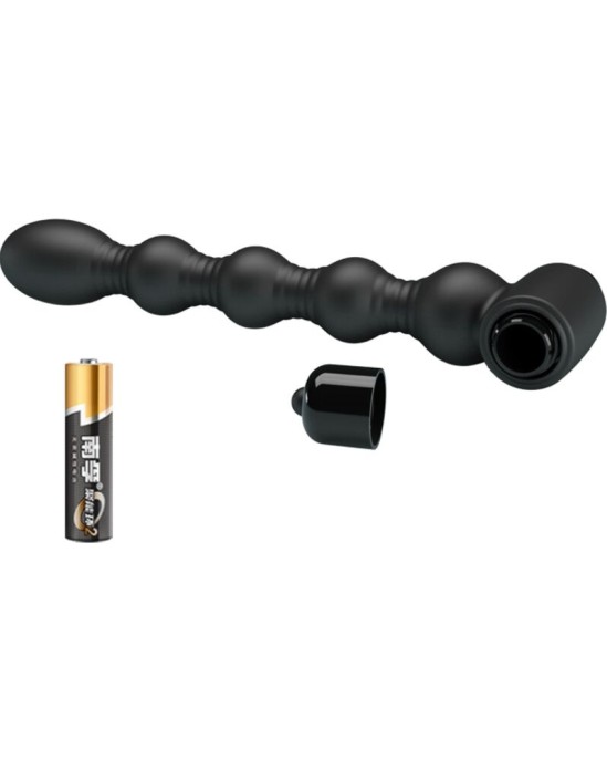 Pretty Love LYNN SILICONE ANAL PLUG 10 VIBRATIONS BLACK