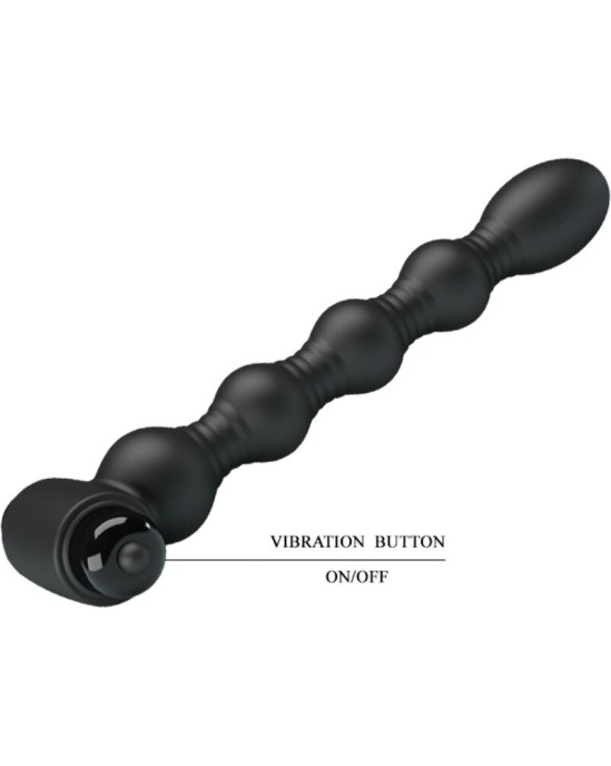 Pretty Love LYNN SILICONE ANAL PLUG 10 VIBRATIONS BLACK