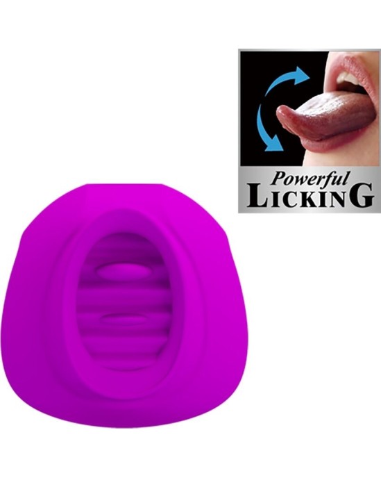 Pretty Love ESTELLE TONGUE CLITORIS STIMULATOR 12 VIBRATIONS PURPLE