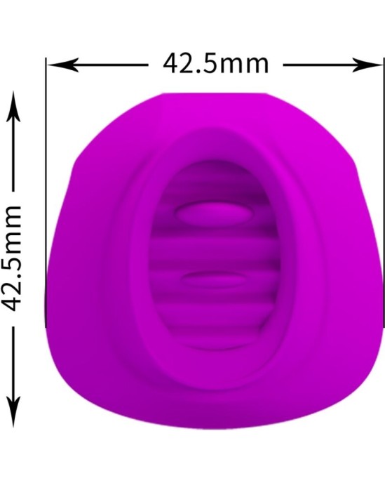 Pretty Love ESTELLE TONGUE CLITORIS STIMULATOR 12 VIBRATIONS PURPLE