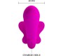 Pretty Love VALERIE DOUBLE STRAP-ON VIBRATOR 12 VIBRATIONS PURPLE