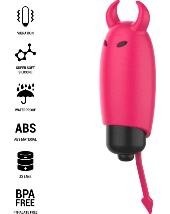 Intense Fun INTENSE - SCARLET VIBRATING BULLET RED DEMON 9.3 X 2.4 CM