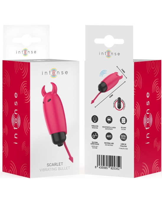 Intense Fun INTENSE - SCARLET VIBRATING BULLET RED DEMON 9.3 X 2.4 CM