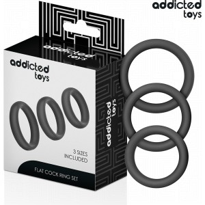 Addicted Toys SET OF FLAT SILICONE RINGS