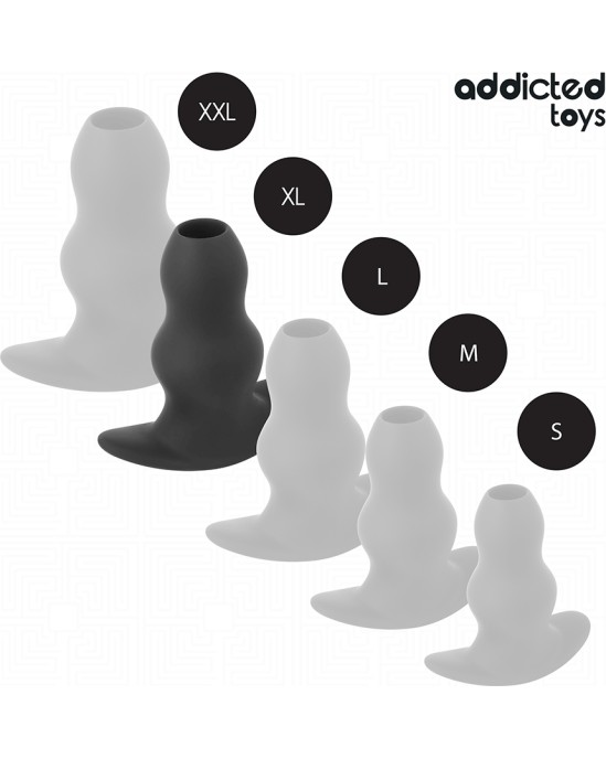 Addicted Toys HOLLOW ANAL PLUG SILICONE SIZE XL 13.9 CM