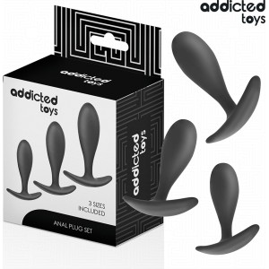 Addicted Toys SET OF 3 ANAL PLUG SILICONE MODEL 2