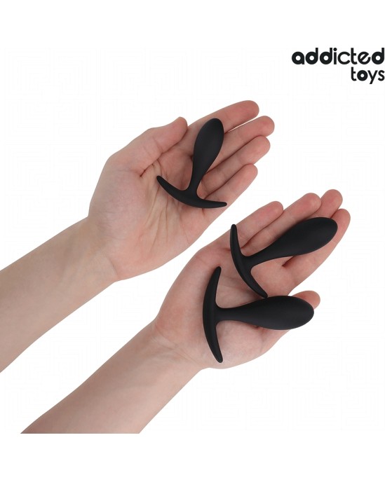 Addicted Toys SET OF 3 ANAL PLUG SILICONE MODEL 2