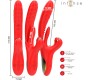 Intense Fun INTENSE - ROSALIA MULTIFUNCTION VIBRATOR 3 IN 1 RED