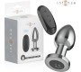 Intense Anal Toys INTENSE - ANAL PLUG 10 VIBRATIONS METAL WITH REMOTE CONTROL L