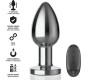 Intense Anal Toys INTENSE - ANAL PLUG 10 VIBRATIONS METAL WITH REMOTE CONTROL L