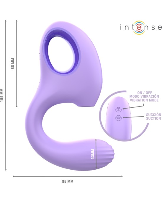Intense Fun INTENSE - BAXTER VIBRATOR & STIMULATOR VIOLET