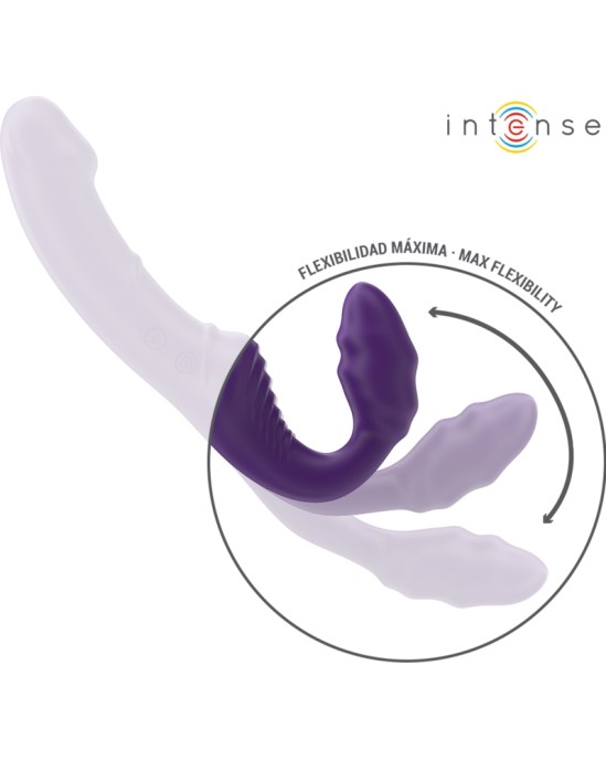 Intense Fun INTENSE - JILL DOUBLE VIBRATOR 20 CM PURPLE REMOTE CONTROL