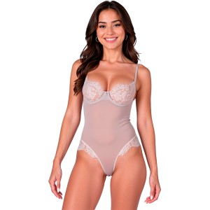 Passion Woman Teddies PASSION - ZOVEL BODY LIGHT GREY L/XL