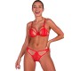 Passion Woman Sets PASSION - ANUVERA BRA + THONG SET FIRE BRICK L/XL