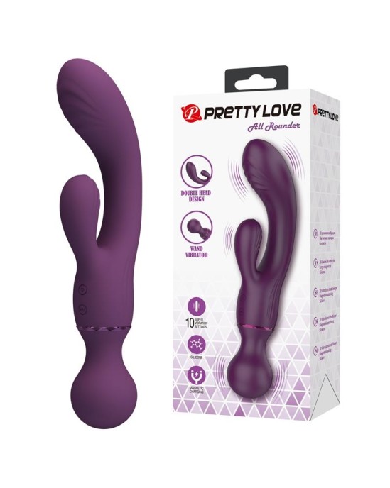 Prettylove All Roundet Viba and Massager 2 in 1