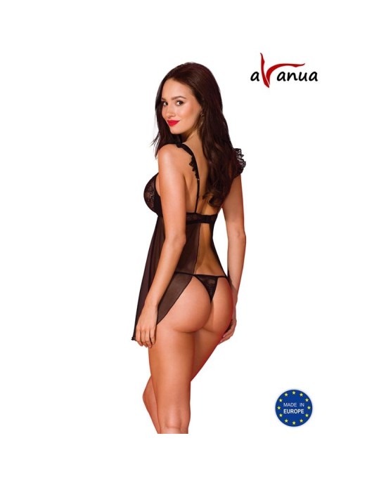 Avanua Milagros Chemise un Thong Black