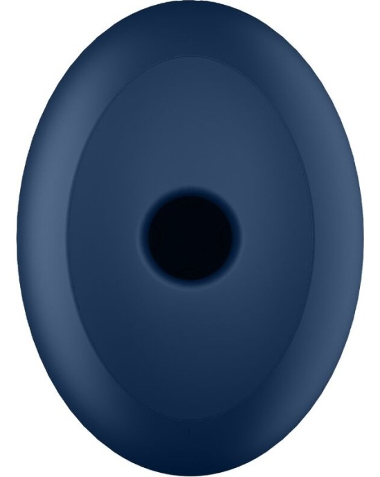 Satisfyer Air Pulse APMIERINĀTĀJS — AIR POWER 4 STIMULATORS UN VIBRATORS 12 VIBRĀCIJAS ZILS