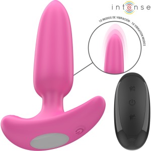 Intense Anal Toys INTENSE - ROSS ANAL PLUG 10 VIBRATIONS PINK TĀLVADĪBAS PULTS