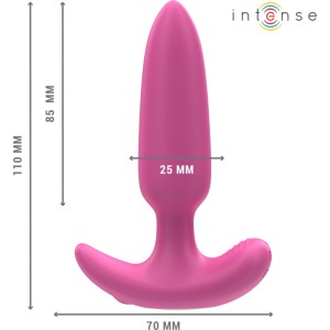 Intense Anal Toys INTENSE - ROSS ANAL PLUG 10 VIBRATIONS PINK TĀLVADĪBAS PULTS