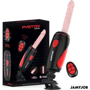 Jamyjob PYSTON BASE AUTOMATIC MASTURBATOR WITH REMOTE CONTROL DILDO