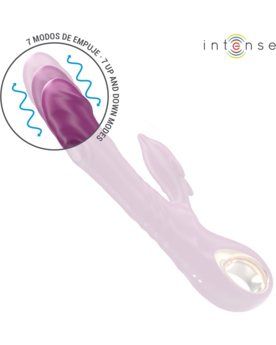 Intense Fun INTENSE - HALLE MULTIFUNCTION VIBRATOR WITH DOLPHIN STIMULATING TONGUE PURPLE