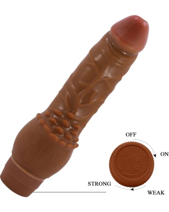 Baile BARBARA REALISTIC VIBRATOR 19.5 CM MULATTO
