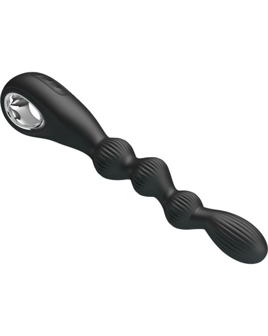 Pretty Love FEDERER ANAL VIBRATOR 12 VIBRATIONS BLACK