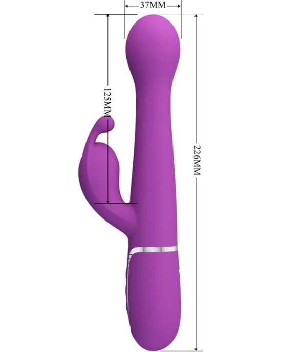 Pretty Love DEJON 3 IN 1 MULTIFUNCTION RABBIT VIBRATOR PURPLE