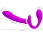 Pretty Love THUNDERBIRD DOUBLE STRAP-ON VIBRATOR REMOTE CONTROL PURPLE