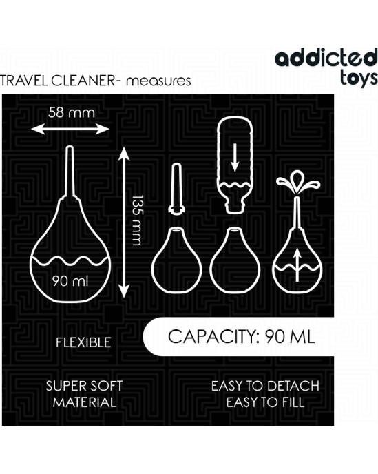 Addicted Toys TRAVEL ANAL CLEANER SIZE S 90 ML