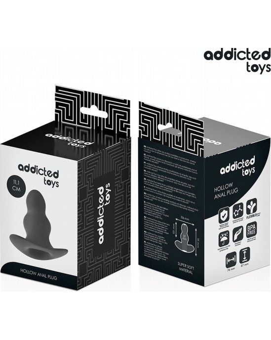 Addicted Toys HOLLOW ANAL PLUG SILICONE SIZE L 11.1 CM
