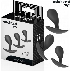 Addicted Toys SET OF 3 ANAL PLUG SILICONE MODEL 3