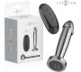 Intense Anal Toys INTENSE - ANAL PLUG 10 VIBRATIONS METAL DILDO WITH REMOTE CONTROL S
